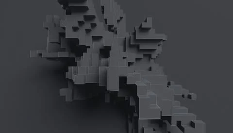 Abstract 3D Render of Modern Background Stock-Illustration