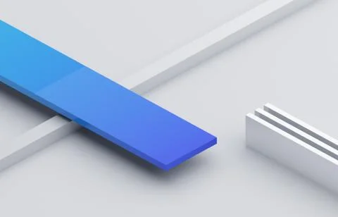 Abstract 3D Render of Modern Background Illustrazione stock