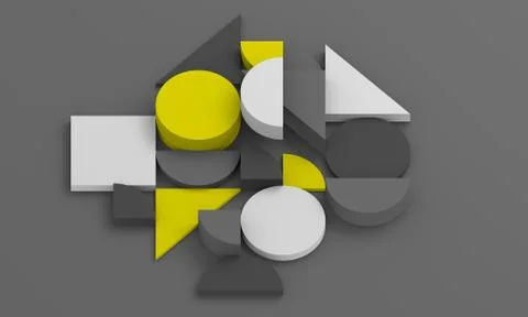 Abstract 3D Render of Modern Background Illustrazione stock