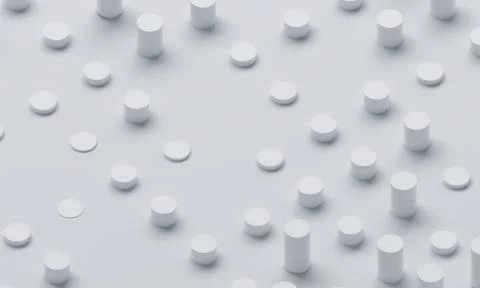 Abstract 3D Render of Modern Background Stock Illustration