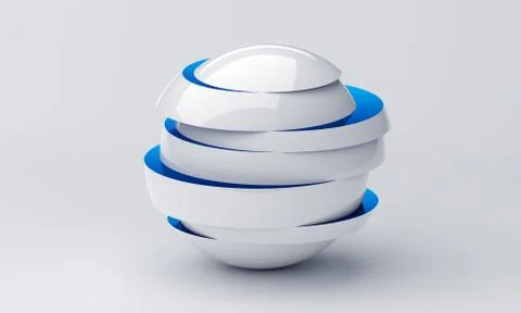 Abstract 3D Render of Modern Background Stock Illustration