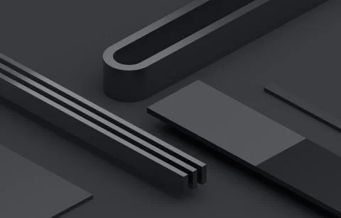 Abstract 3D Render of Modern Background Illustrazione stock