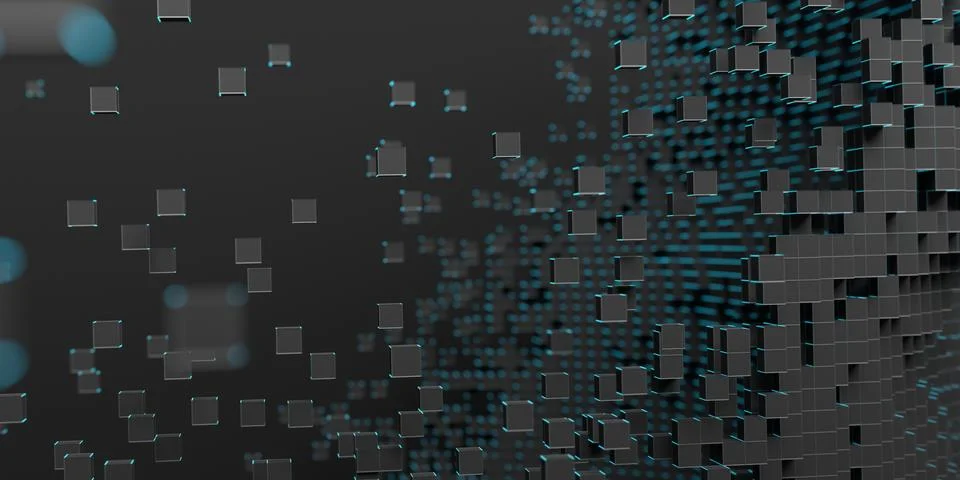 Abstract 3D Render of Modern Background Stock-Illustration