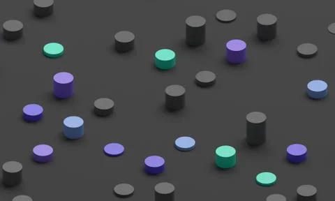 Abstract 3D Render of Modern Background Illustrazione stock