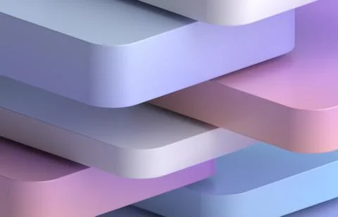 Abstract 3D Render of Modern Background Illustrazione stock