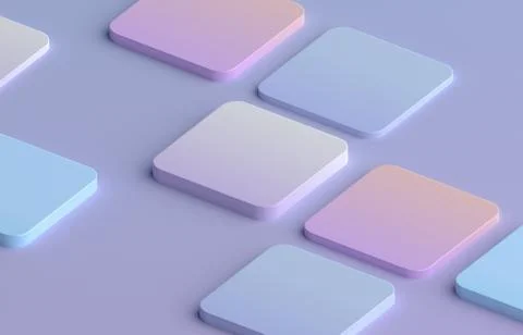 Abstract 3D Render of Modern Background Illustrazione stock