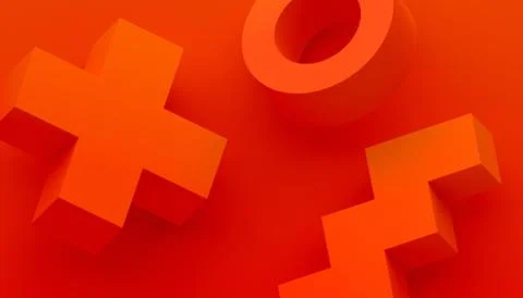 Abstract 3D Render of Modern Background Stock-Illustration