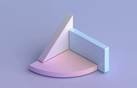 Abstract 3D Render of Modern Background Illustrazione stock