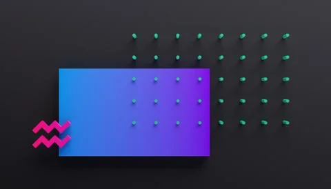 Abstract 3D Render of Modern Background Illustrazione stock