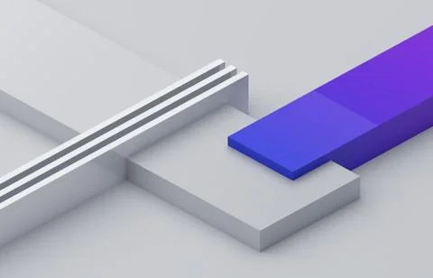 Abstract 3D Render of Modern Background Illustrazione stock