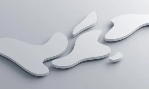 Abstract 3D Render of Modern Background Illustrazione stock