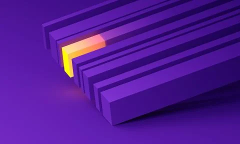 Abstract 3D Render of Modern Background Stock Illustration