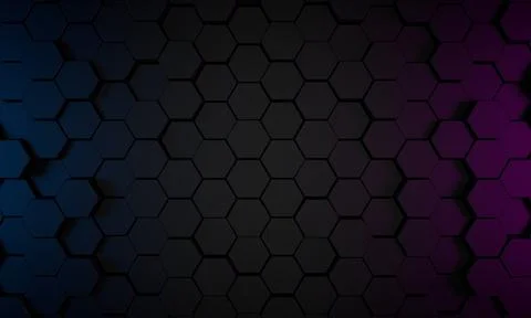 Abstract 3d render, modern geometric background, graphic design Stock Illustration