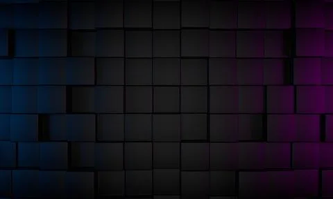 Abstract 3d render, modern geometric background, graphic design Stock Illustration