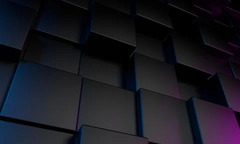 Abstract 3d render, modern geometric background, graphic design 스톡 일러스트