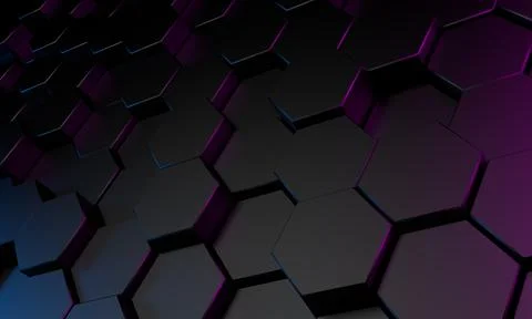 Abstract 3d render, modern geometric background, graphic design Stock Illustration