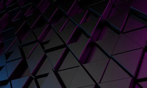 Abstract 3d render, modern geometric background, graphic design Stock Illustration
