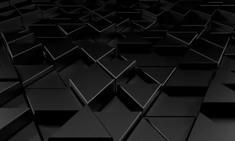 Abstract 3d render, modern geometric background, graphic design Stock Illustration