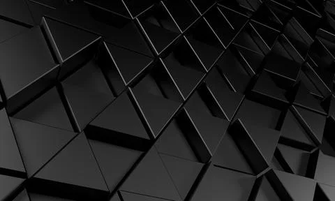 Abstract 3d render, modern geometric background, graphic design Stock Illustration