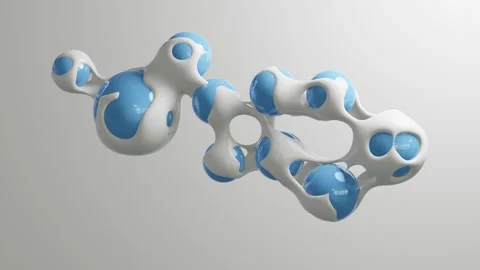 Abstract 3d render motion design, ball transition deformation metaverse Stock Footage 246916758