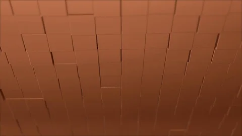 Abstract 3d render pink rotating cubes modern animation background on seamless Stock Footage 124498561