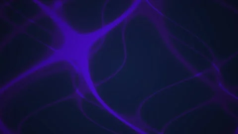 Abstract 3D render of purple glowing neurons connecting in dark neural netw.. Stock Footage 346316833