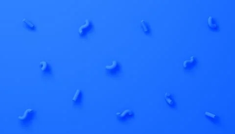 Abstract 3D Render of Random Shapes Stock Illustration