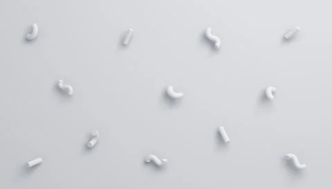 Abstract 3D Render of Random Shapes Illustrazione stock