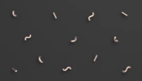 Abstract 3D Render of Random Shapes Illustrazione stock