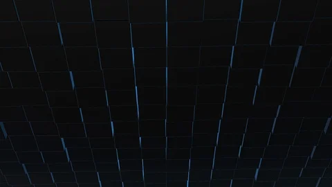 Abstract 3d render rotating cubes modern animation background on seamless loop. Stock Footage 124497540