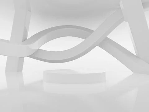 Abstract 3D render shape stage perfection, high quality photo Stock Illustration