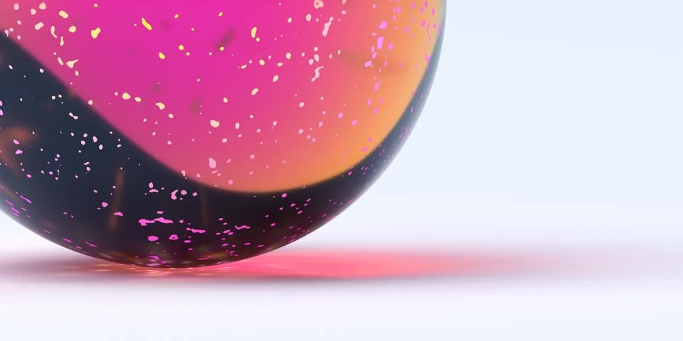 Abstract 3D Render of a Sphere Stock Illustration