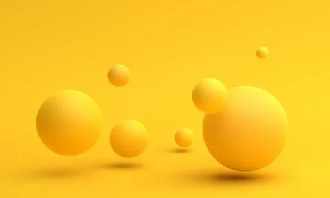 Abstract 3D Render of Spheres Illustrazione stock