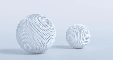 Abstract 3D Render of Spheres Stock Illustration