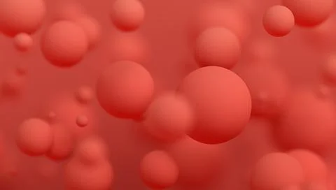 Abstract 3D Render of Spheres Stock Illustration