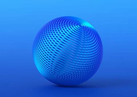 Abstract 3D Render of Spheres Illustrazione stock