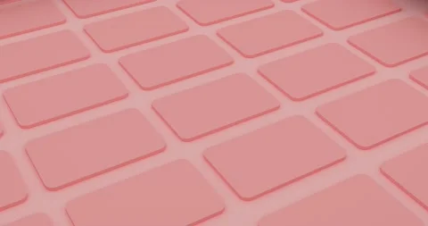 Abstract 3D Render Tile Shape Stock Footage 170332026