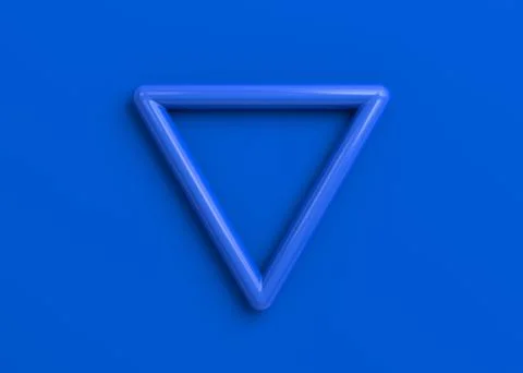 Abstract 3D Render of Triangle Shape Illustrazione stock