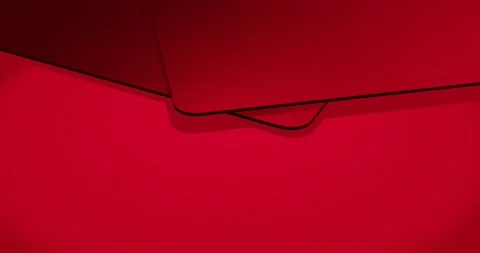 Abstract 3d render vivid red shape banner,cover,background.4k Stock Footage 170331750