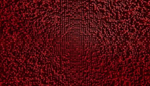 Abstract 3D Rendered Field of Red Dot Pins Background Stock Photos