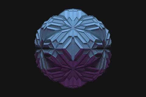 Abstract 3d rendering background. Deformed mesh. Fractal like surface. Stock Illustration