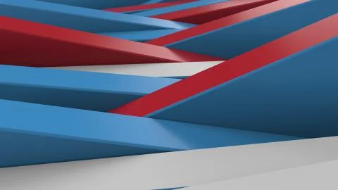 Abstract 3d rendering background made of randomly rotated rectangles with dif イラスト素材