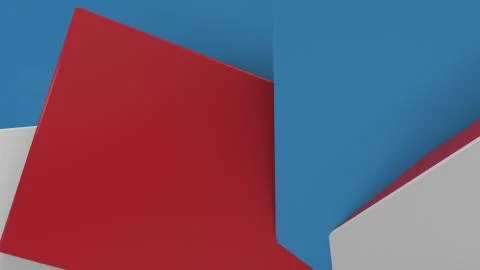 Abstract 3d rendering background made of randomly rotated rectangles with dif イラスト素材