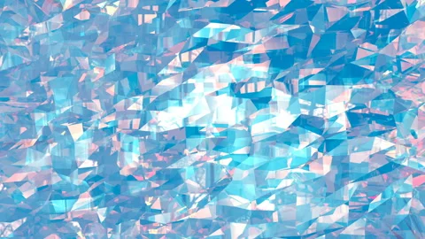 Abstract 3d rendering of blue crystal surface. Stock Footage 89464459