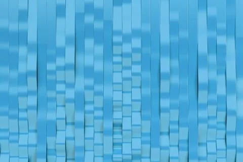 Abstract 3D rendering of blue sine waves Stock Illustration