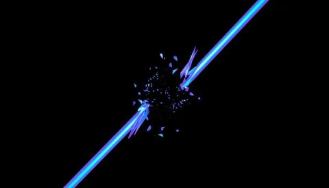 Abstract 3D Rendering of Broken Line Illustrazione stock