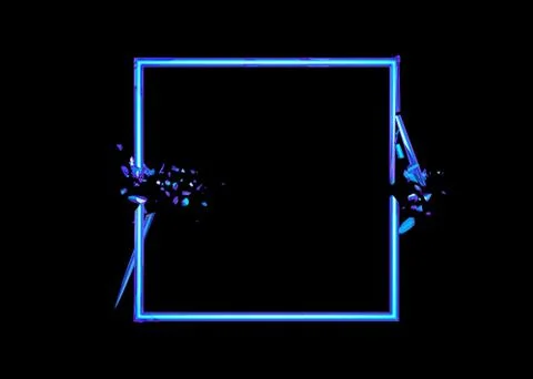 Abstract 3D Rendering of Broken Square Stock Illustration