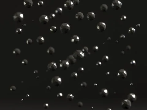 Abstract 3d rendering of chaotic low poly particles Stock Illustration