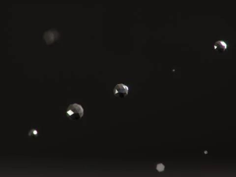 Abstract 3d rendering of chaotic low poly particles Stock Illustration