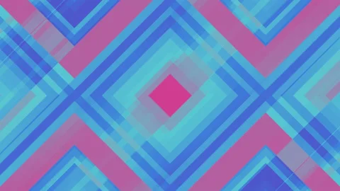 Abstract 3d rendering of colored shapes loop animation. Geometric pattern 4k UHD Video stock 123016356